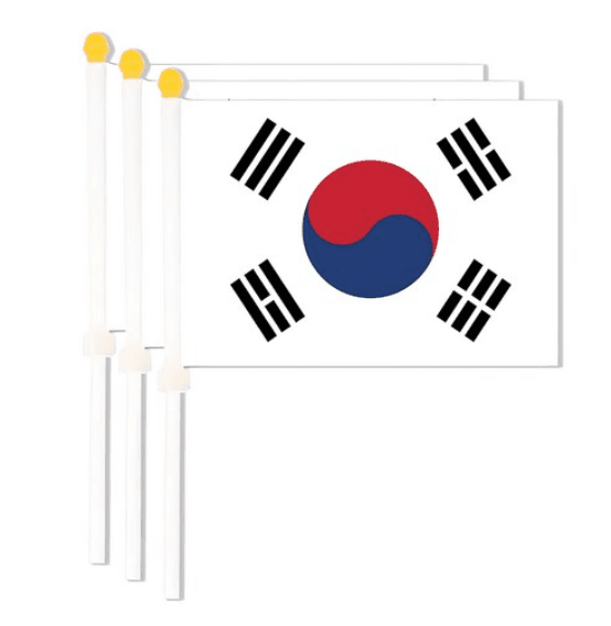 미니 태극기 3개 30cm x 20cm